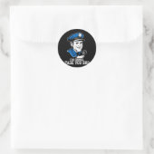 Tase mir keine Bro-Aufkleber Runder Aufkleber (Tasche)