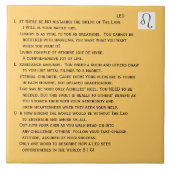 Tash Löwe Fliese (Vorderseite)