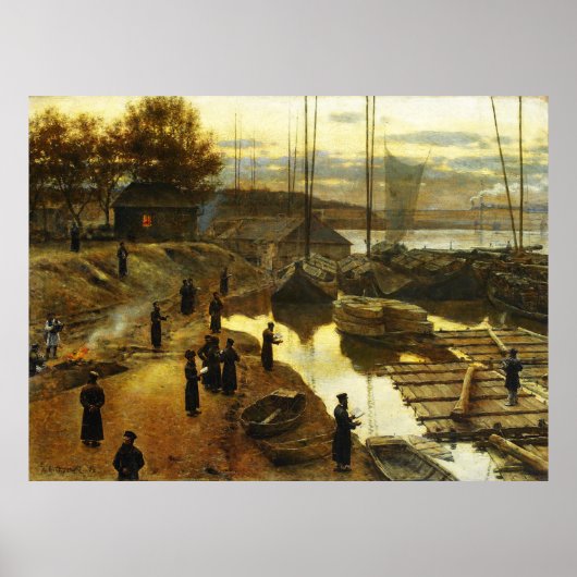 Tashlikh - Malerei von Alexander Gierymski - 1884 Poster (Vorne)