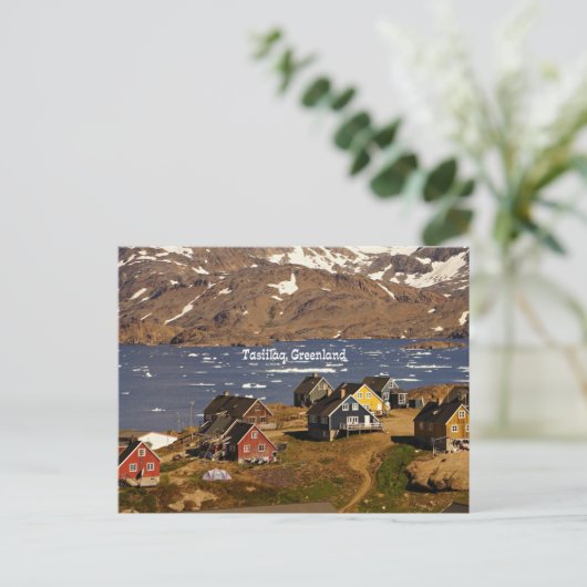 Tasiilaq, Grönland-Foto Postkarte (Stehend Vorderseite)