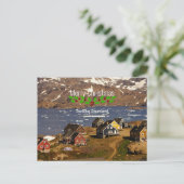 Tasiilaq, Grönland - Weihnachtsgrüße Postkarte (Stehend Vorderseite)