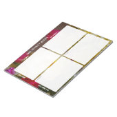 Task Priority and planner Matrix (floral) Notizblock (angewinkelt)