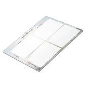 Task Priority and planner Matrix (mountain) Notizblock (angewinkelt)