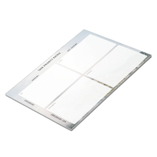 Task Priority and planner Matrix (mountain) Notizblock (angewinkelt)