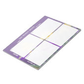 Task Priority and planner Matrix (spring floral) Notizblock (angewinkelt)