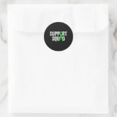 Taskforce Krankheitserregung - "Green Awareness Ri Runder Aufkleber (Tasche)