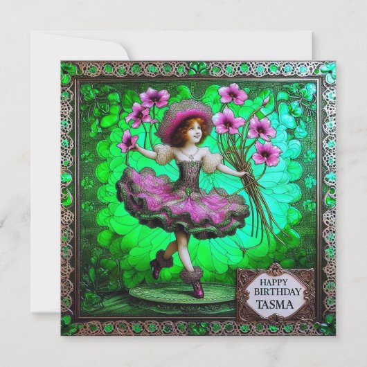 ~ TASMA ~ Happy Birthday ~ Flower Girl ~ (Vorderseite)
