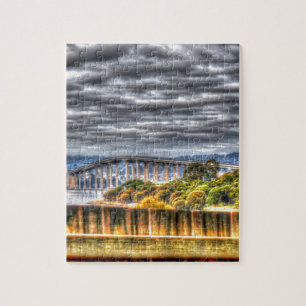 TASMAN BRÜCKE HOBART TASMANIEN AUSTRALIEN PUZZLE