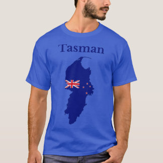 Tasman District Map Neuseeland T-Shirt