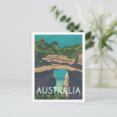 Tasmania Aussie Famous Travel Place Illustration Postkarte (Stehend Vorderseite)
