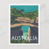 Tasmania Aussie Famous Travel Place Illustration Postkarte (Vorderseite)