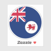 Tasmania Australia Flaggenaufkleber Aufkleber (Blatt)