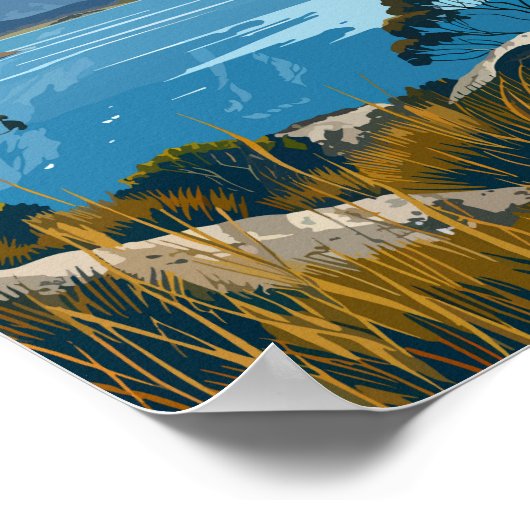 Tasmania Australia Reisen Kunst Vintag Poster (Ecke)