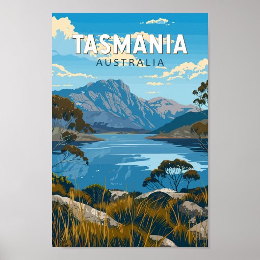 Tasmania Australia Reisen Kunst Vintag Poster (Vorne)