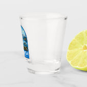 Tasmania Australia Reisen Kunst Vintag Schnapsglas (Rechts)