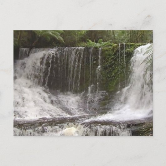 TASMANIA AUSTRALIA WASSERFALLS NATURFLÜSSE POSTKARTE (Vorderseite)
