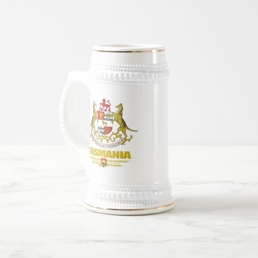 Tasmania COA Bierglas (Vorderseite Links)