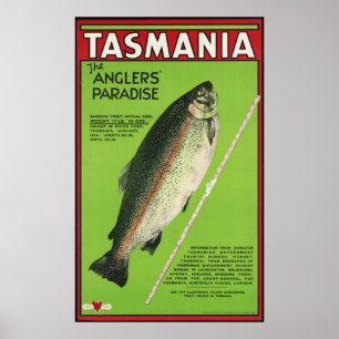 Tasmania Das Paradies der Angler Poster