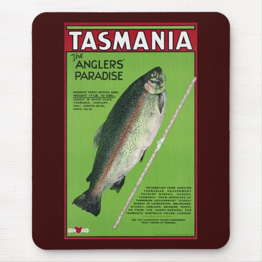 Tasmania ~ Das Paradies des Anglers Mousepad (Vorne)