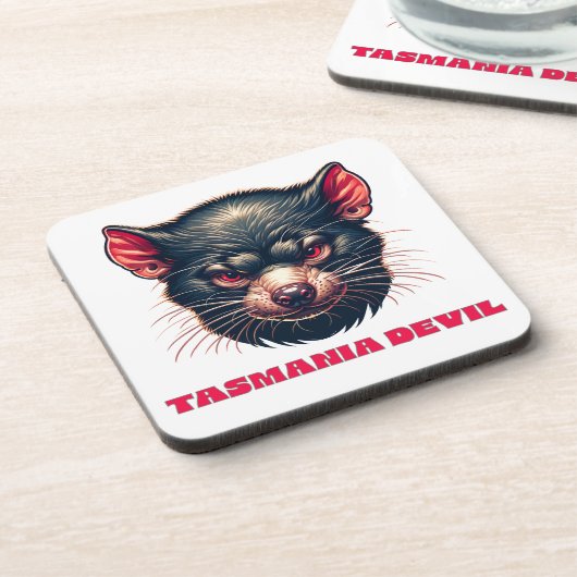 Tasmania Devil Australia Getränkeuntersetzer (Linke Seite)