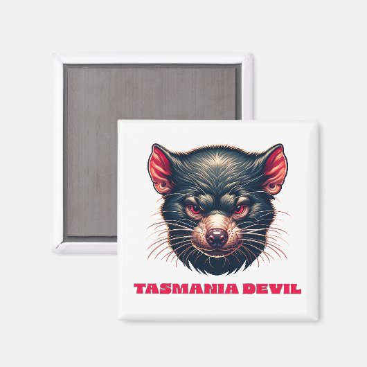 Tasmania Devil Australia Magnet (Vorderseite/Rückseite)