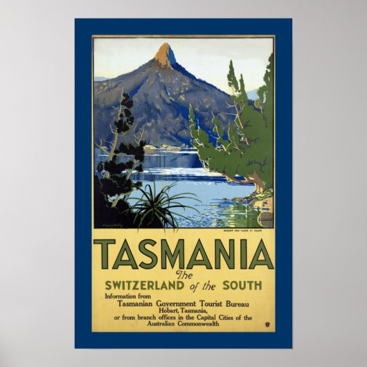 Tasmania "Die Schweiz des Südens" Poster (Vorne)