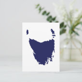 Tasmania-Karte Postkarte (Stehend Vorderseite)
