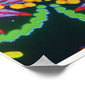 Tasmania Kinetic Collage Kaleidoscope Poster (Ecke)