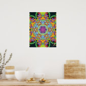 Tasmania Kinetic Collage Kaleidoscope Poster (Küche)