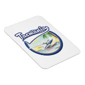 Tasmania Reiselogo Magnet (Rechte Seite)