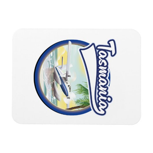 Tasmania Reiselogo Magnet (Horizontal)