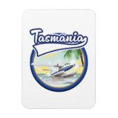 Tasmania Reiselogo Magnet (Vertikal)