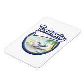 Tasmania Reiselogo Magnet (Linke Seite)