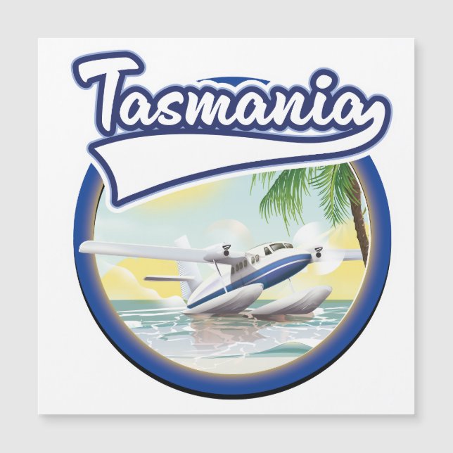 Tasmania Reiselogo Magnetkarte (Vorderseite)