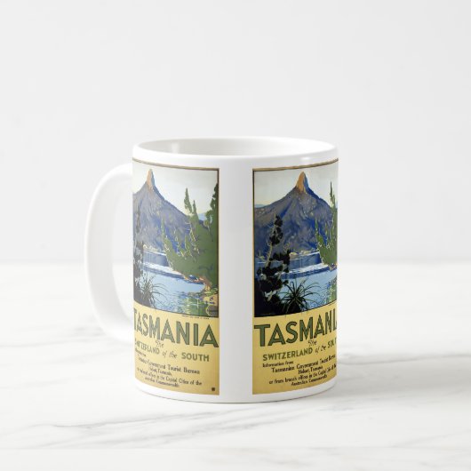Tasmania ~ Schweiz des Südens Kaffeetasse (Vorderseite Links)