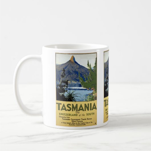 Tasmania ~ Schweiz des Südens Kaffeetasse (Links)