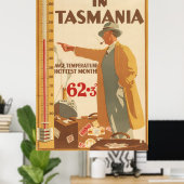 Tasmania Vintage Travel Poster (Heimbüro)
