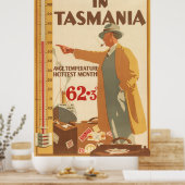 Tasmania Vintage Travel Poster (Küche)