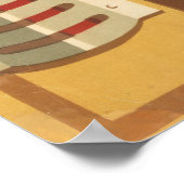 Tasmania Vintage Travel Poster (Ecke)