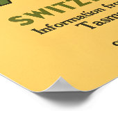 Tasmania Vintage Travel Poster Print (Ecke)