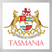Tasmania-Wappen Poster (Vorne)