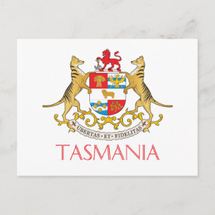 Tasmania-Wappen Postkarte