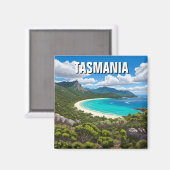 Tasmania Wineglass Bay Australien Magnet (Vorderseite/Rückseite)