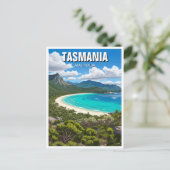 Tasmania Wineglass Bay Australien Postkarte (Stehend Vorderseite)