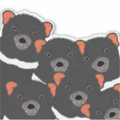 Tasmanian Devil Aufkleber (Vorderseite)