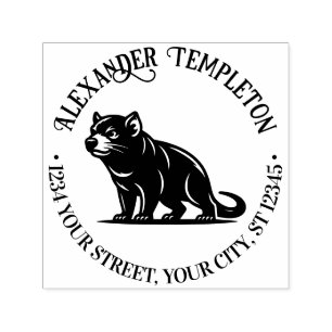 Tasmanian Devil Australien Name Rücksendeadresse # Permastempel