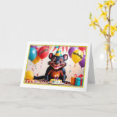 Tasmanian Devil Boys Geburtstagskarte Karte (Gelbe Blume)
