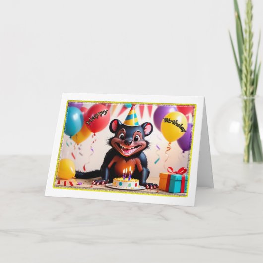 Tasmanian Devil Boys Geburtstagskarte Karte (Vorderseite)