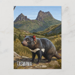 Tasmanian Devil Cradle Mountain Travel Postkarte