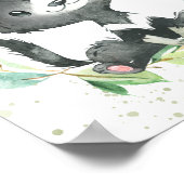 Tasmanian Devil Eukalyptus Greenery Kinder Wand Ku Poster (Ecke)